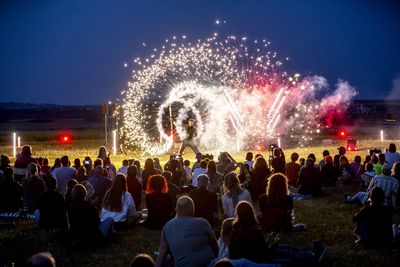 Heuneburg - Stadt Pyrene, Feuerwerk im Feuerfest