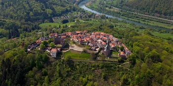 Burgfeste Dilsberg von oben