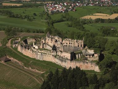 Hochburg bei Emmendingen von oben