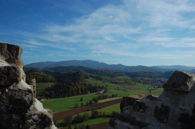 Château médiéval Hochburg d'Emmendingen, vue panoramique