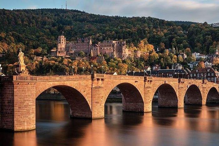 Heidelberg Palace, view of city and castle 