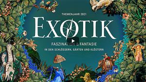 Startbildschirm des Filmes " Exotik. Faszination & Fantasie in den Schlössern, Gärten und Klöstern"