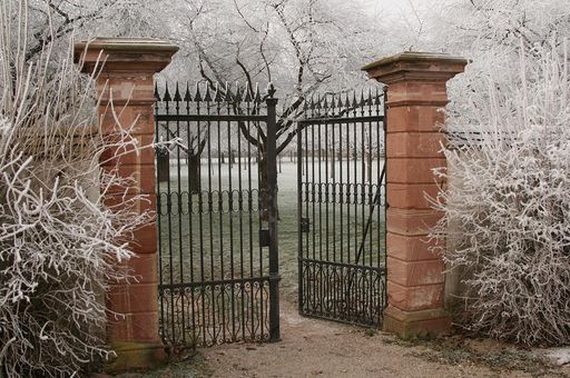 Eingang Kirschgarten in Schwetzingen