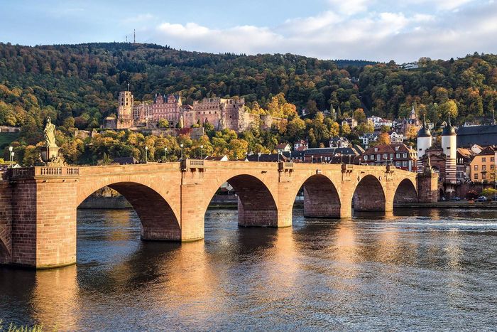 Château de Heidelberg, vue aérienne