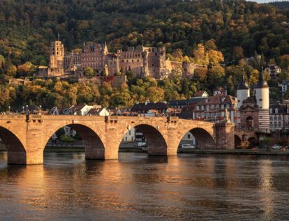 Château de Heidelberg, vue aérienne