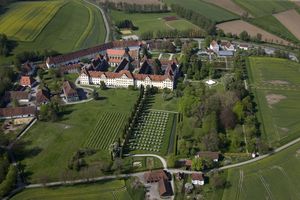 Kloster und Schloss Salem, Luftaufnahme des Geländes