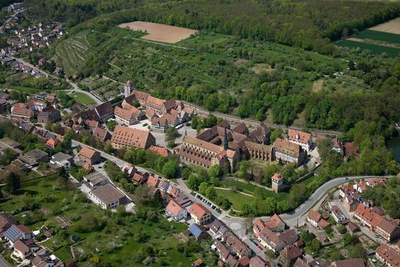 Monastère de Maulbronn,  vue de la ville et du monastère