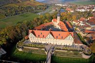 Château et Parc de Weikersheim, Vue aérienne; l'image: Staatliche Schlösser und Gärten Baden-Württemberg, Achim Mende