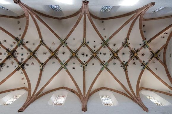 Kloster Maulbronn, Klosterkirche, Detail Netzgewölbe